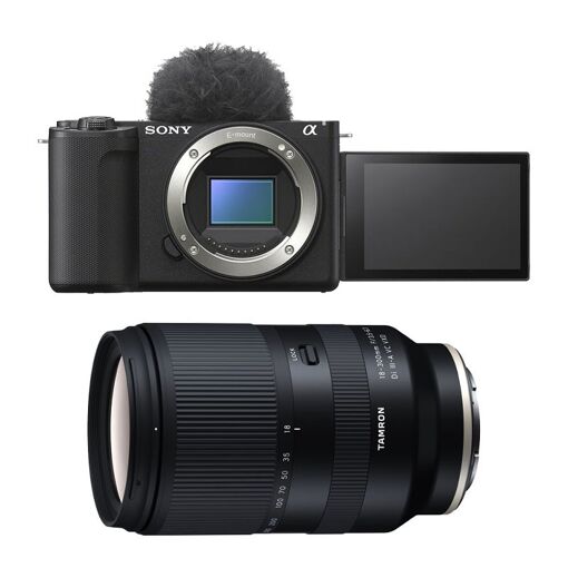 Sony Alpha ZV-E10 II Black + Tamron 18-300mm f/3.5-6.3 Di III-A VC Black, 3-Year Warranty