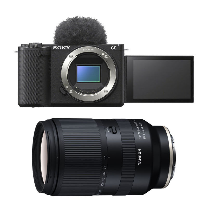 Sony Alpha ZV-E10 II Black + Tamron 18-300mm f/3.5-6.3 Di III-A VC Black, 3-Year Warranty