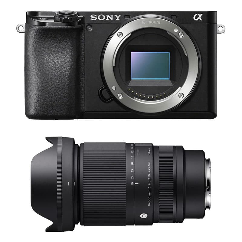 Sony Alpha 6100 Black + Sigma 16-300mm f/3.5-6.7 DC OS Contemporary 3-Year Warranty