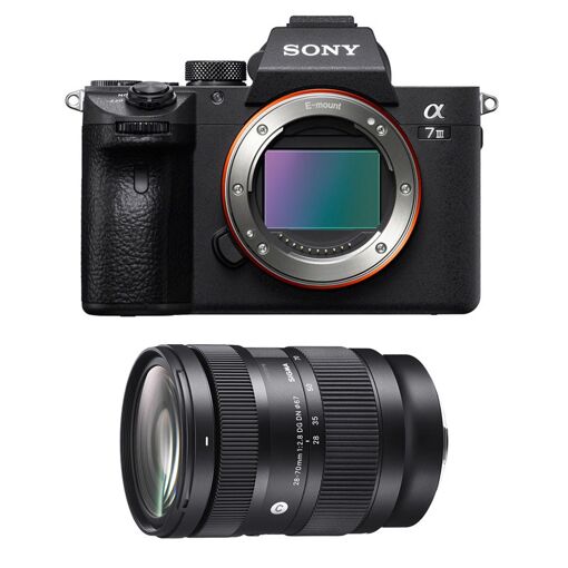 Sony Alpha 7 III + Sigma 28-70mm f/2.8 DG DN Camera with 3-Year Warranty
