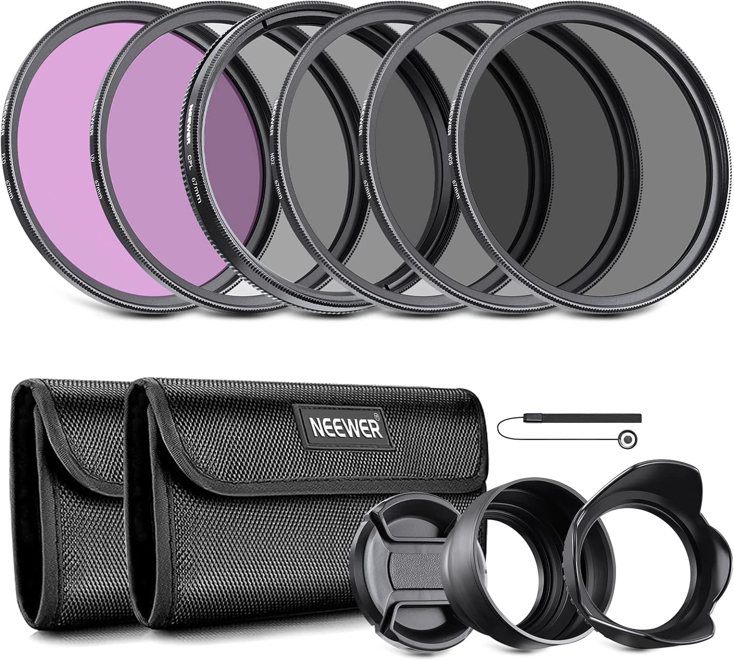 Kit de filtro para objetivo Neewer 67 mm