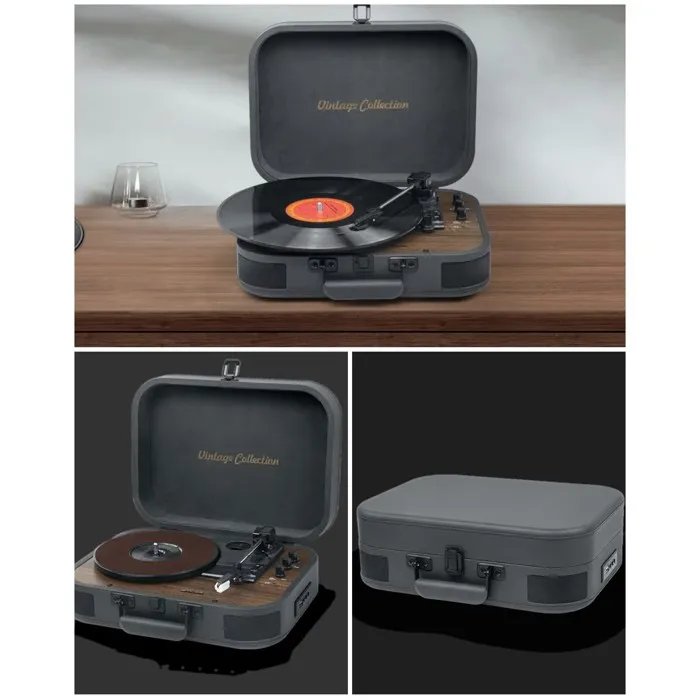 Muse Vinyl Player - MT-207 DGB - Bluetooth 5.3 - USB - 3 Speeds (33/45/78)
