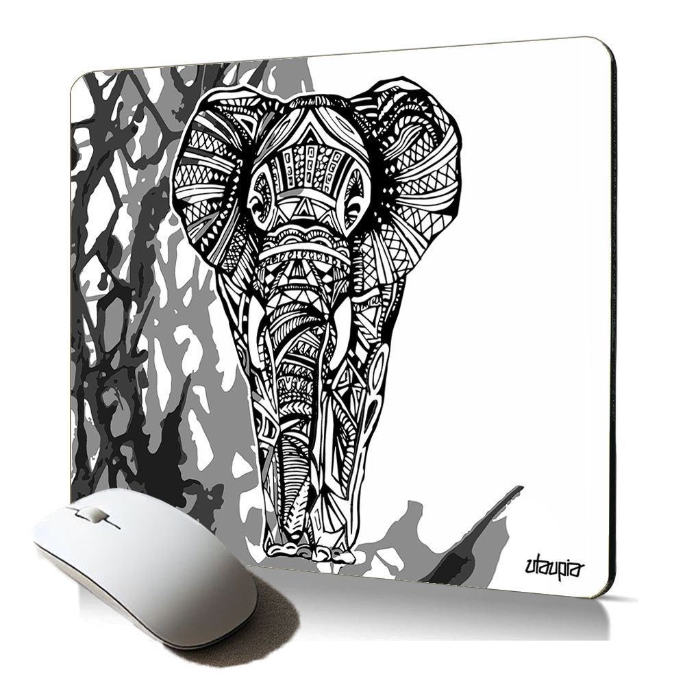 Utaupia Soft Mouse Pad - Elephant Zen Design