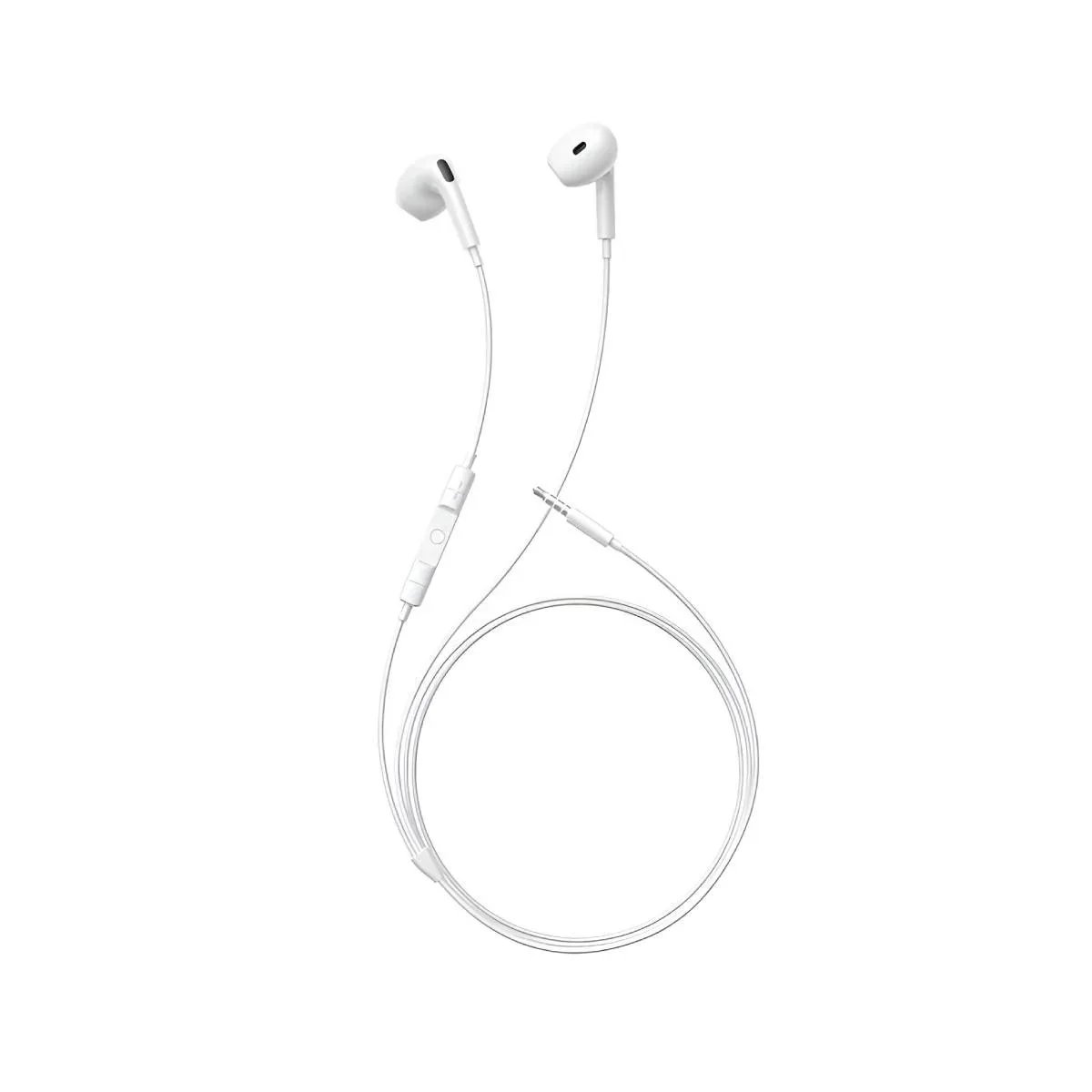Écouteurs Baseus Encok HZ19 Jack 3,5 mm Blanc