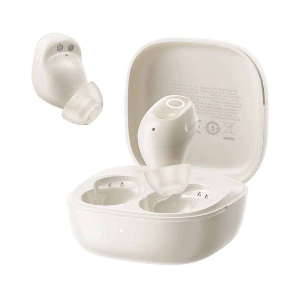 Baseus Bass BD1 TWS True Wireless USB-C Earbuds - White