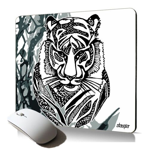 Utaupia Soft Tiger Mouse Pad - Aesthetic, Anti-Slip Design for Gamers