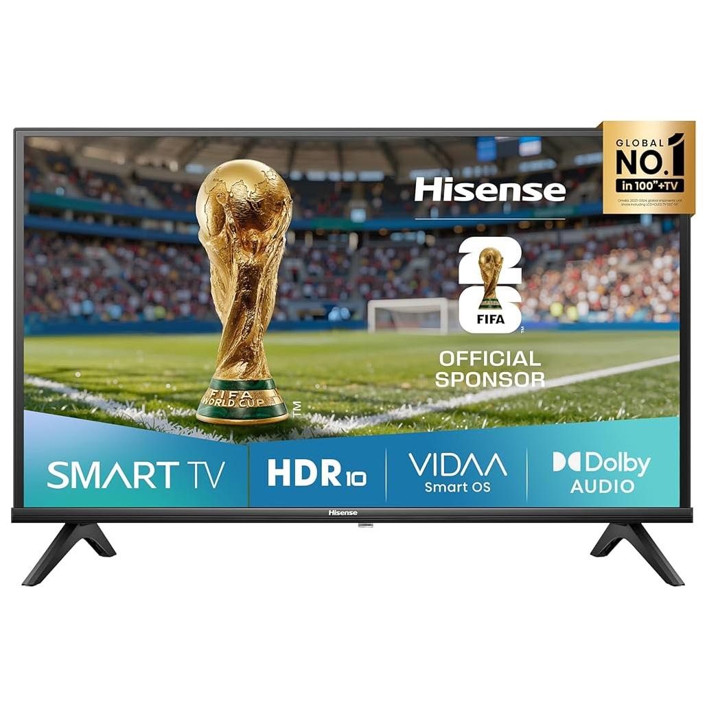 Hisense 32" HD Smart TV, WiFi Black