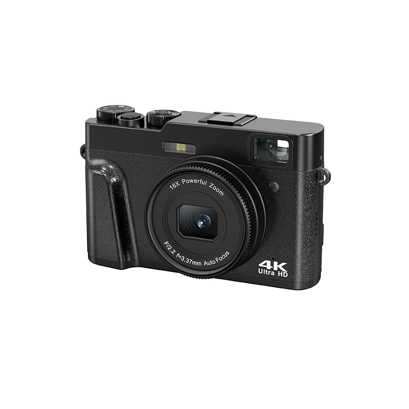Digital Camera 2.7K 48MP, 16x Zoom and External Flash Grip