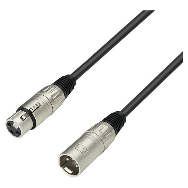 Adam Hall 3 Star Audio Cable - XLR3 Male to Female - 30m - Black