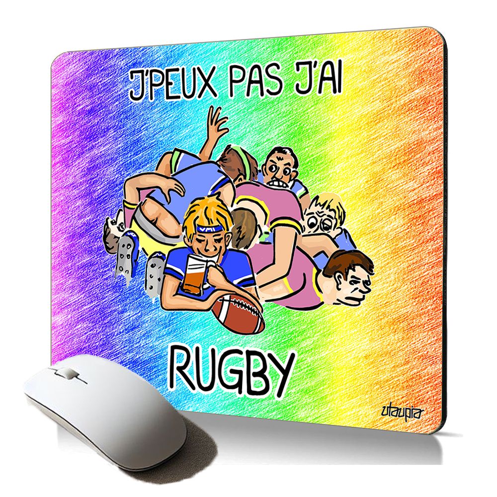 Utaupia Soft Mousepad - Rugby Humor, Green
