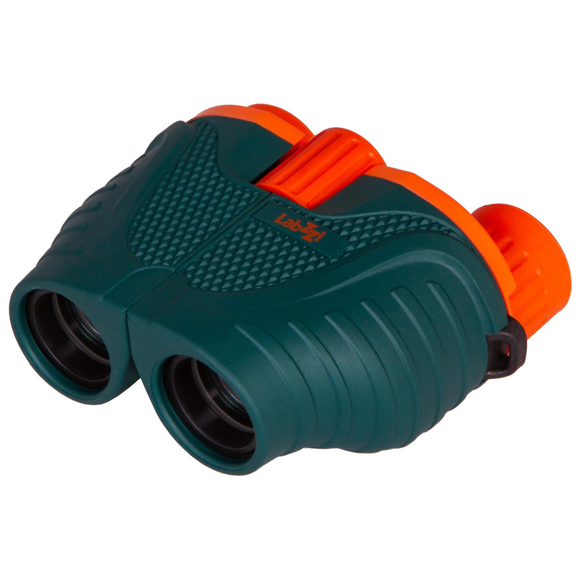Levenhuk LabZZ B6 Porro Binoculars, Green and Orange