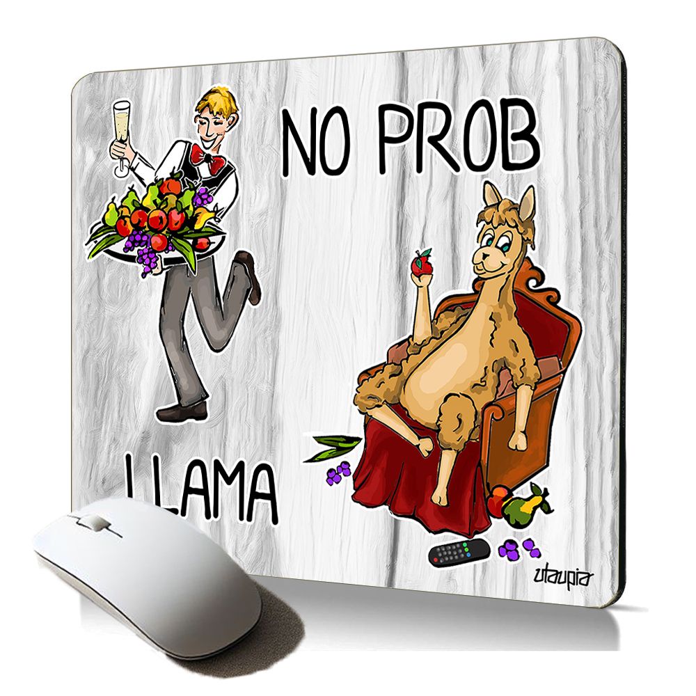 Utaupia Soft Mouse Pad - Cartoon Lama Design