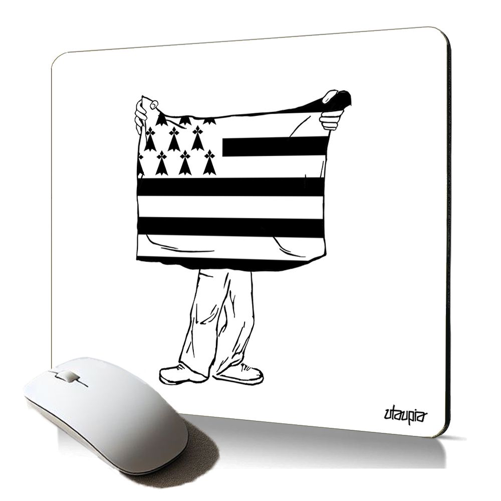 Utaupia Soft Mouse Pad - Breton Pattern, Anti-Slip, for Professionals