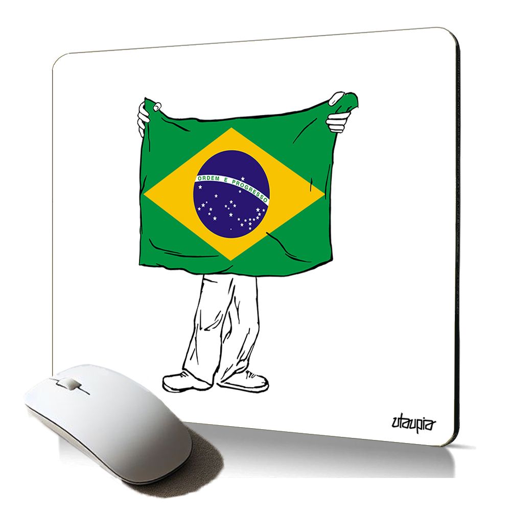 Utaupia Soft and Non-Slip Mouse Pad with Brazil Flag Design for PC