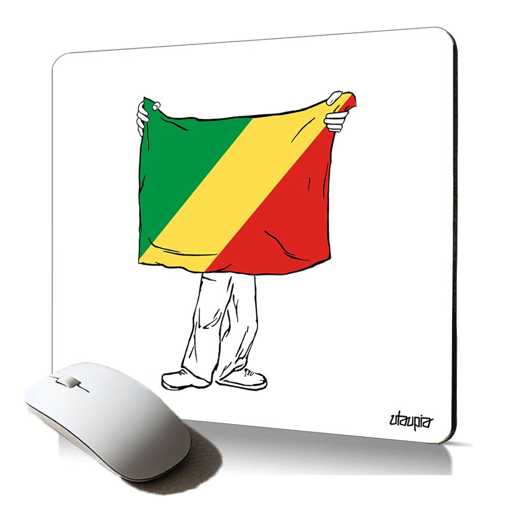 Almohadilla para ratón suave de Utaupia con diseño de la bandera de Congo