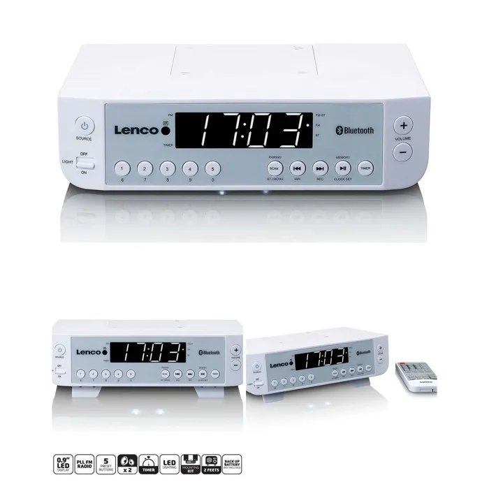 Lenco KCR-100 Bluetooth Radio with LED Display