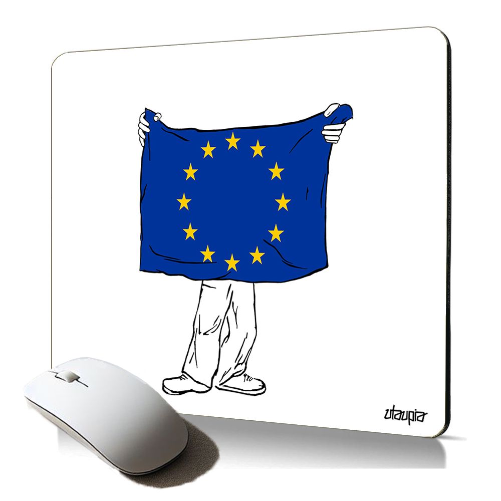 Utaupia European Flag Soft Mouse Pad - Gaming Durable EU Standard