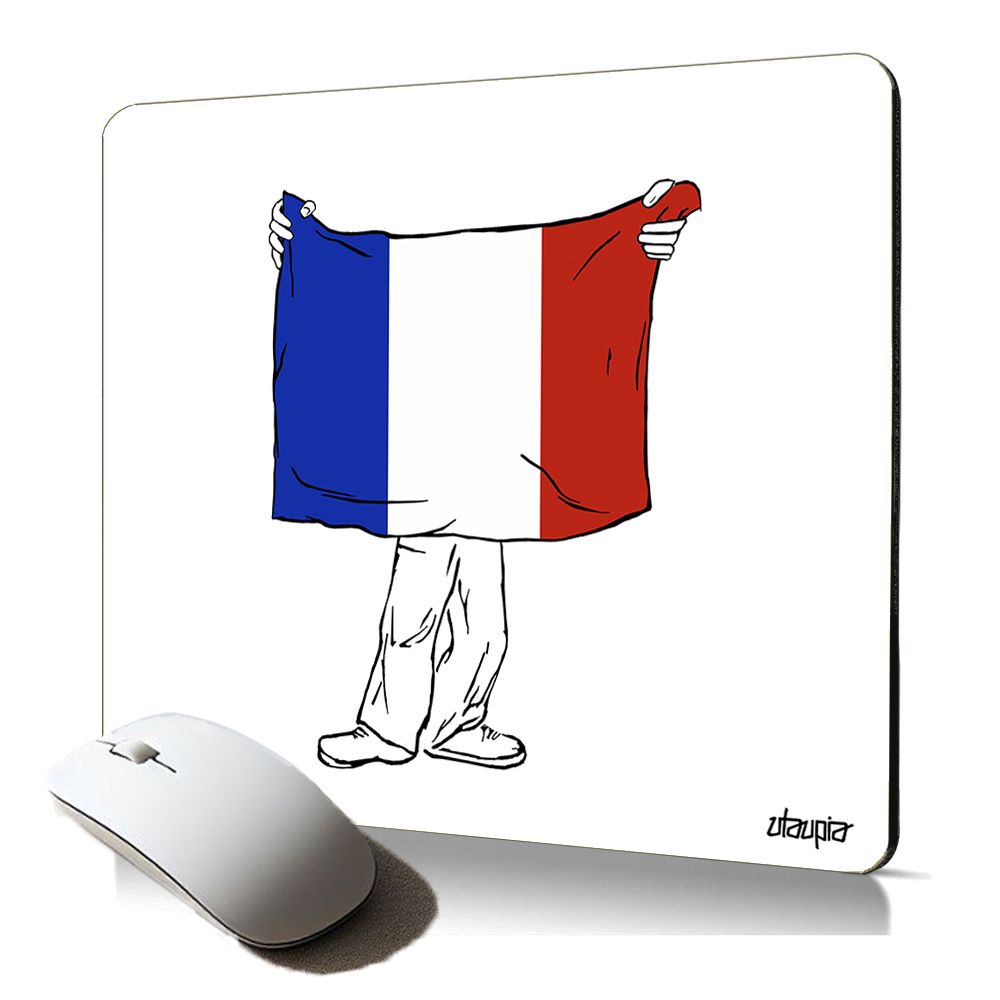 Utaupia Soft Mouse Pad - France Flag, Antiskid, Gaming Accessory