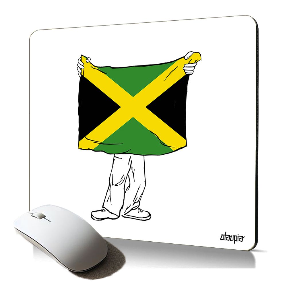 Manta para ratón suave Utaupia - Diseño de la bandera de Jamaica