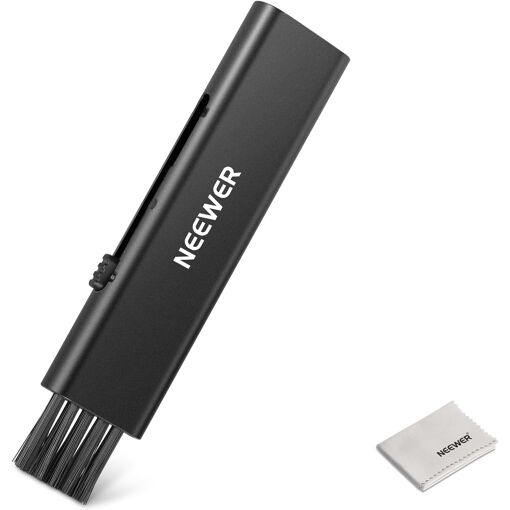Kit de limpieza de lente Neewer 2 en 1 (lápiz de cepillo + paño de limpieza)