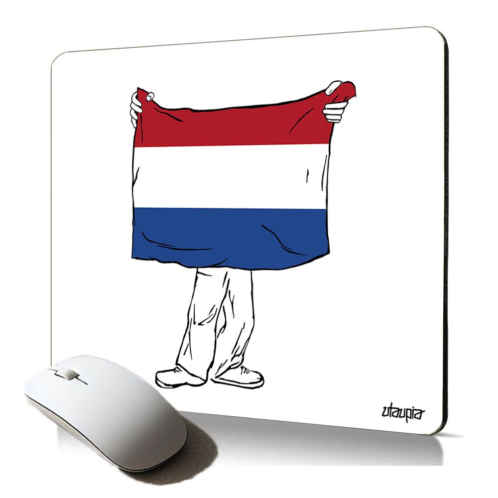 Utaupia Soft Mouse Pad - Netherlands Flag Design