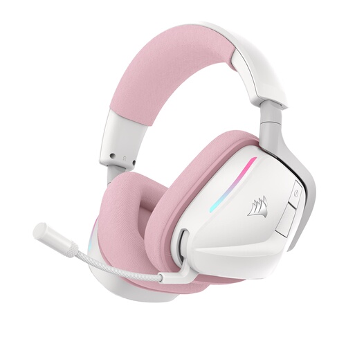 Auriculares de juego inalámbricos Corsair Void Wireless v2 - Bluetooth, controladores de 50 mm, Dolby Atmos, hasta 70 horas de autonomía, rosa