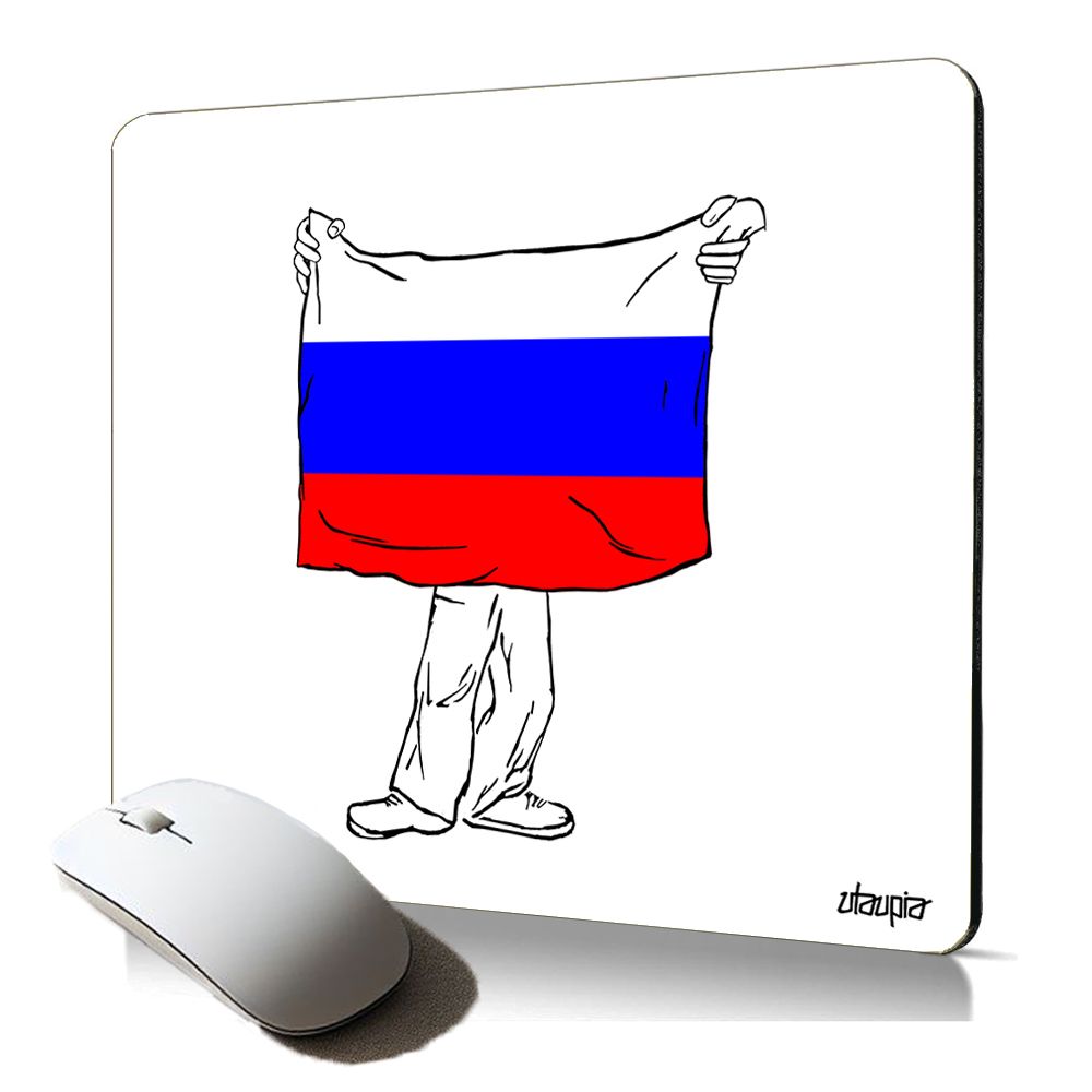 Utaupia Soft Mousepad - Russian Flag Design, Standard Size