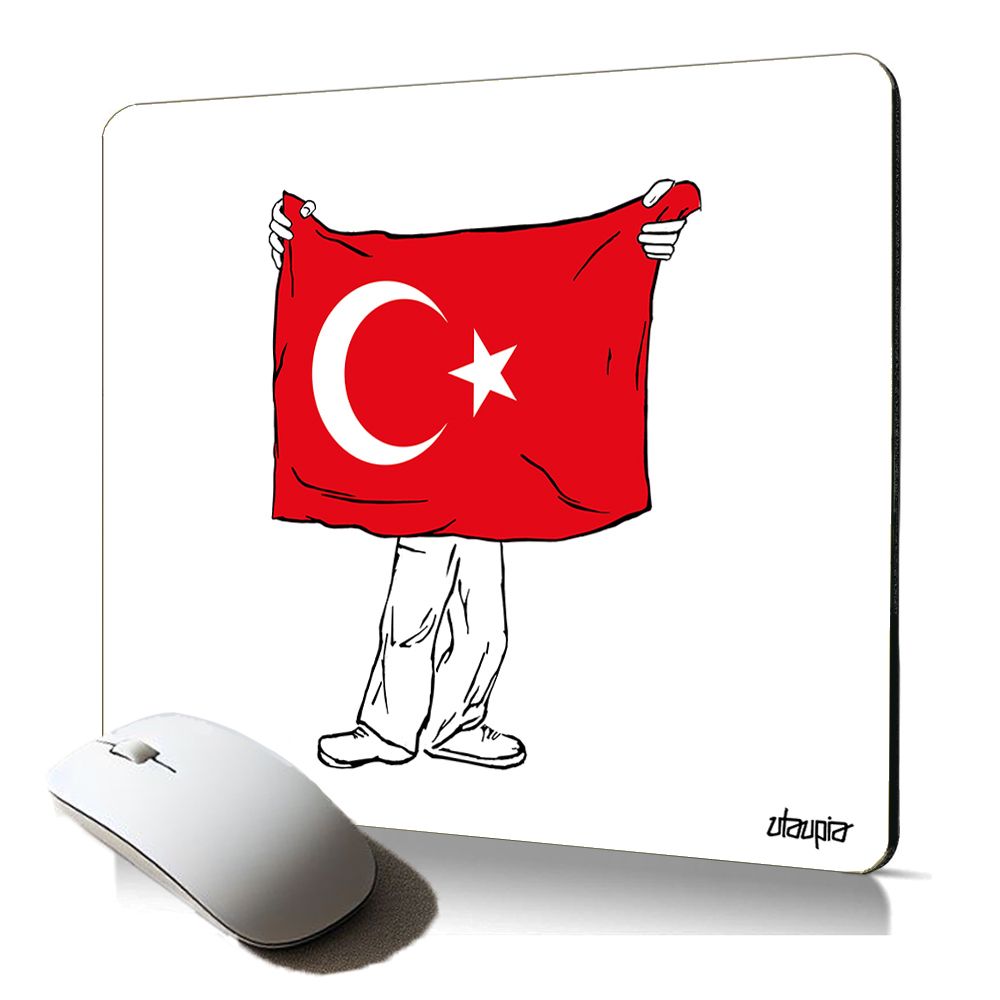 Utaupia Soft Mouse Pad - Turkish Flag Design