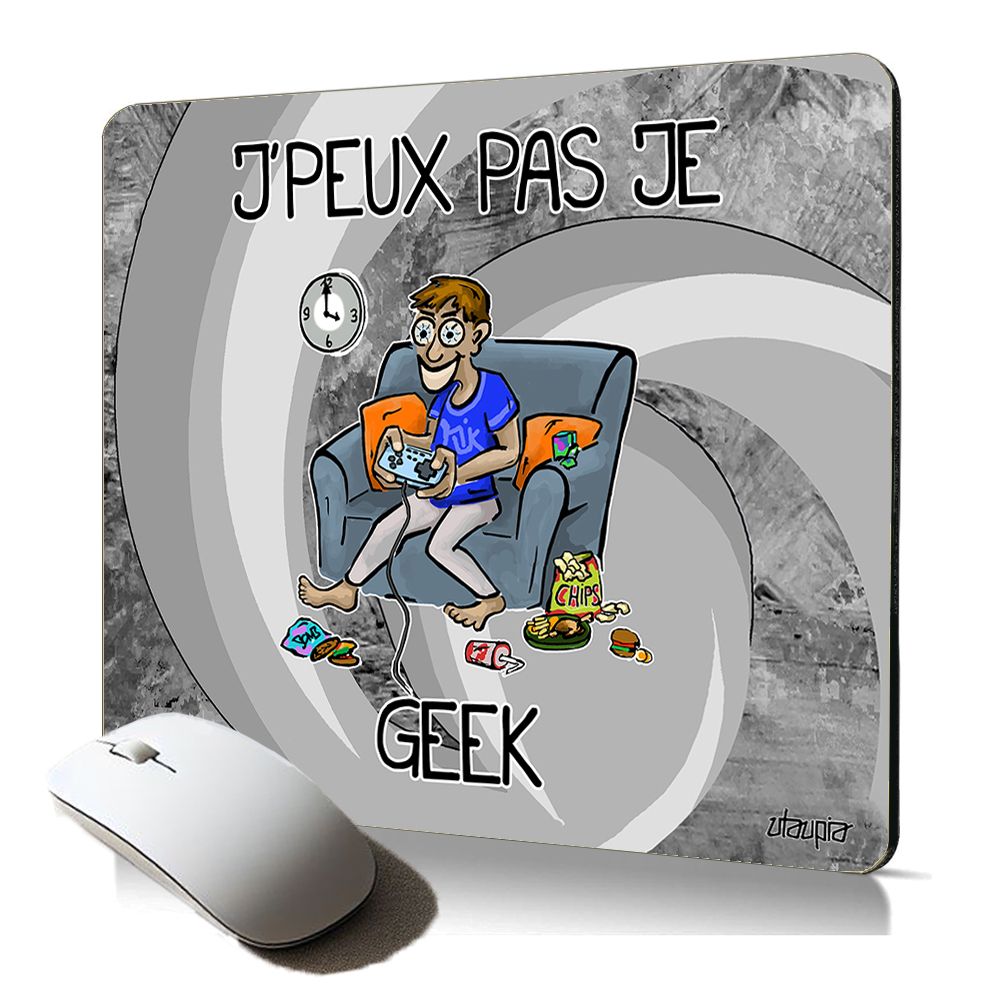 Utaupia Soft Mousepad - Gaming Gift with Comic Humor Design