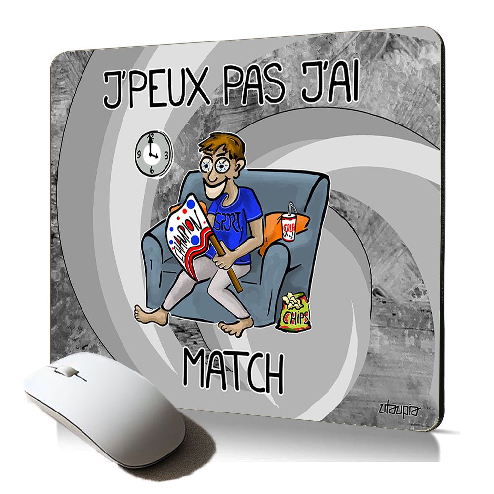 Utaupia Soft Mouse Pad - Humorous Ergonomic Design with Sports Themes