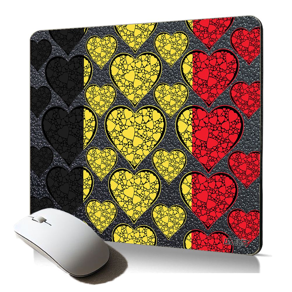 Utaupia Soft Mouse Pad - Belgian Flag, Gaming and Sports Themed Mousepad
