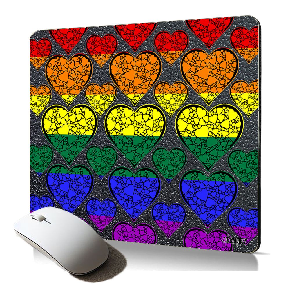 Utaupia Soft Mouse Pad - Pride Flag, LGBT I Love Design, Gaming Arc-en-ciel