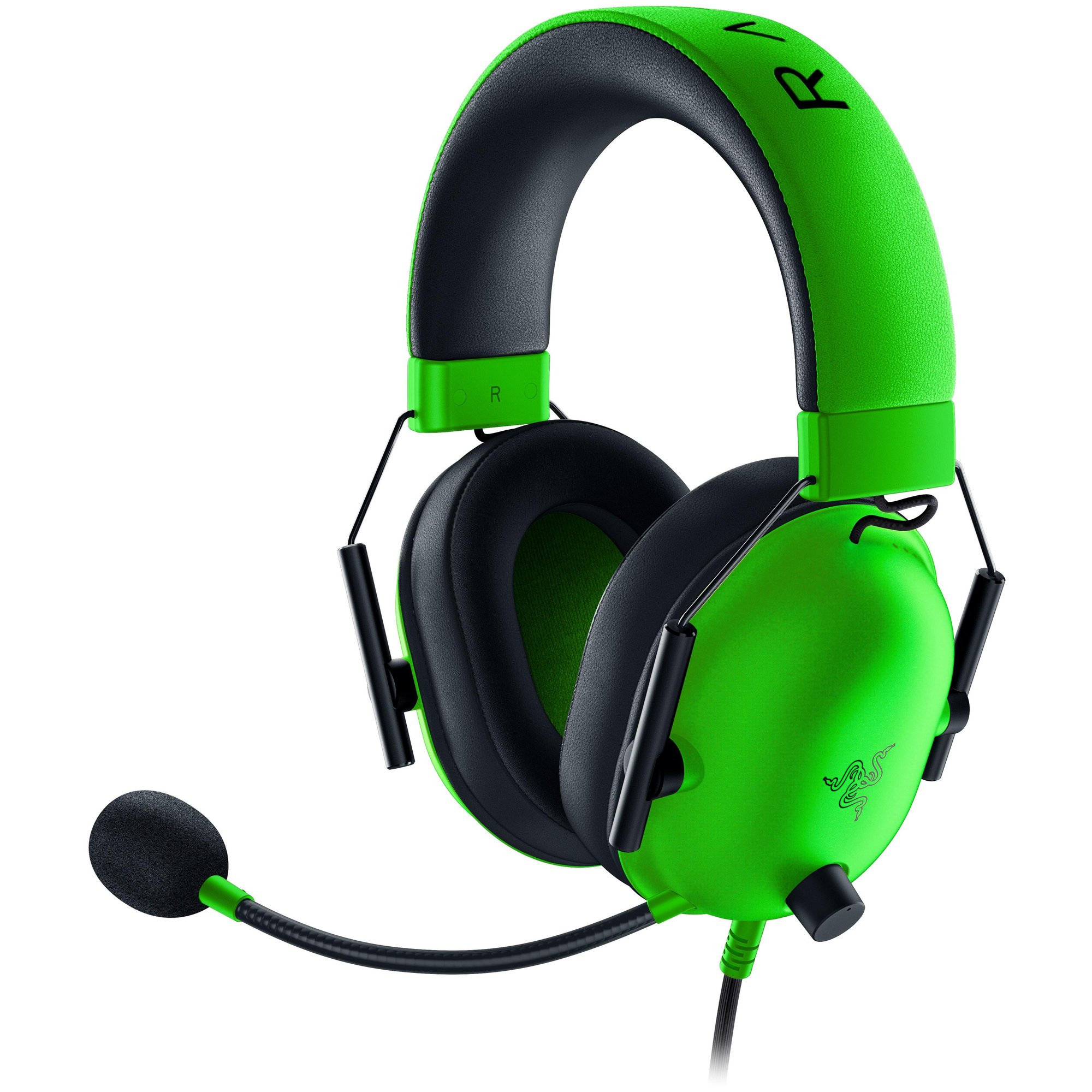 Razer BlackShark V2 X Wired Gaming Headset - Green and Black (Size: Medium, Color: Green)
