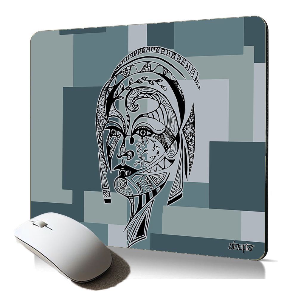 Utaupia Soft Mouse Pad - Women's Portrait Cube Eco-Friendly Gaming Accessory
