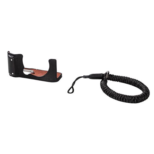SmallRig 4879 Camera Leather Half Case Kit for Fujifilm X-M5 (Black)