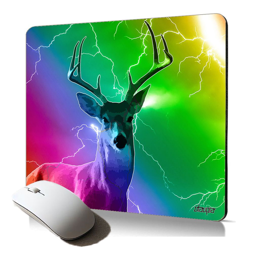 Utaupia Soft Deer Mousepad - Forest Animal Design, Durable Quality Accessory for Professionals and Gamers