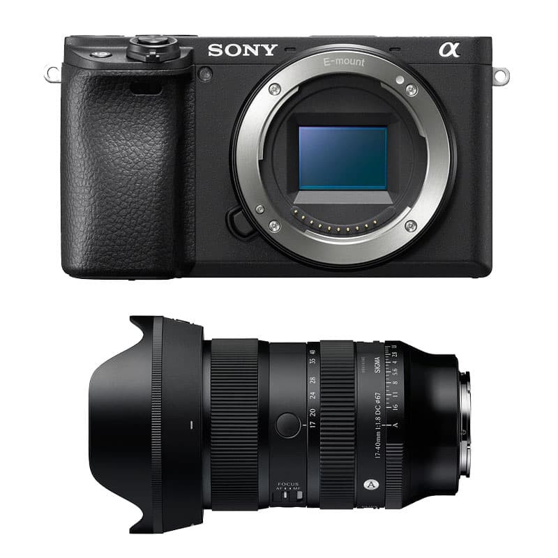 Sony Alpha 6400 + Sigma 17-40mm f/1.8 DC Art Lens, 3-Year Warranty
