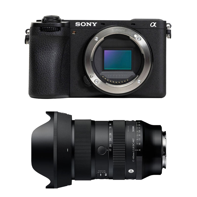 Sony Alpha 6700 + Sigma 17-40mm f/1.8 DC Art Lens, 3-Year Warranty