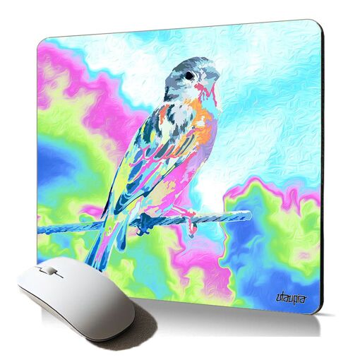 Utaupia Soft Mouse Pad with Bird and Cloud Design