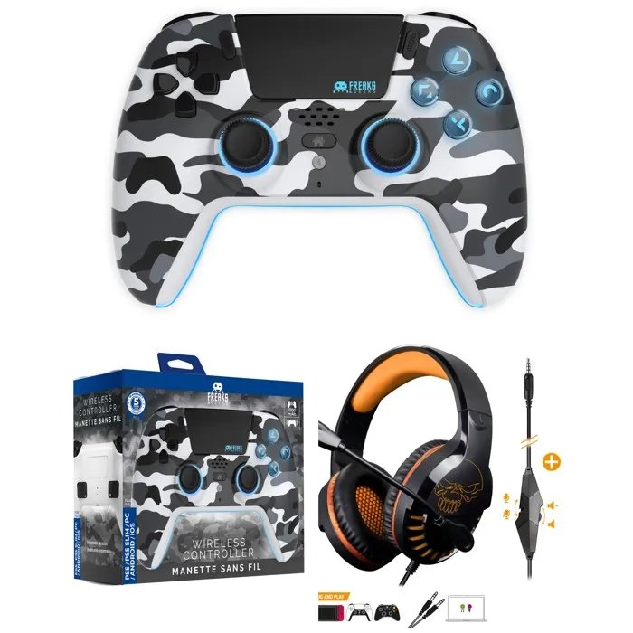 Spirit of Gamer PRO H3 White Camo Gaming Headset - PS4/PS5/Xbox/PC Compatible