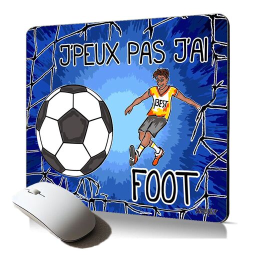 Utaupia Soft Mouse Pad - Humorous Football Design, Blue