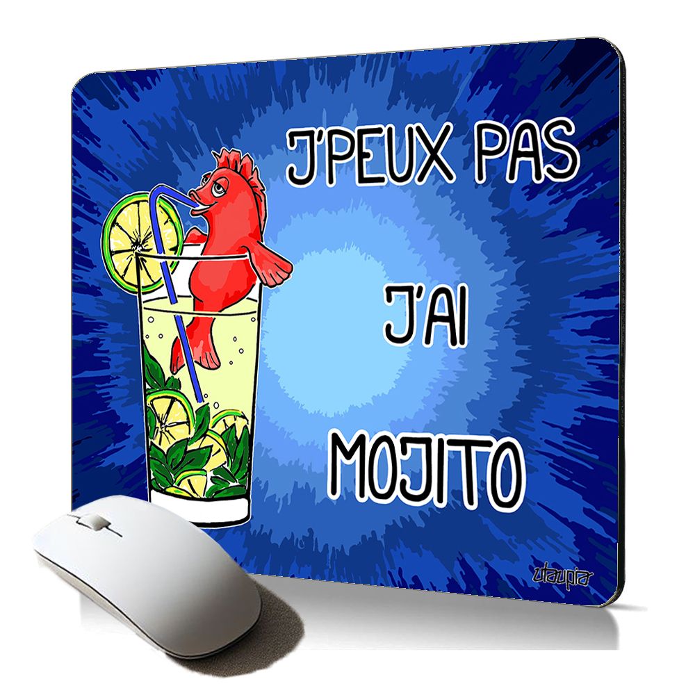 Utaupia Soft Mouse Pad - Mojito Humour Design