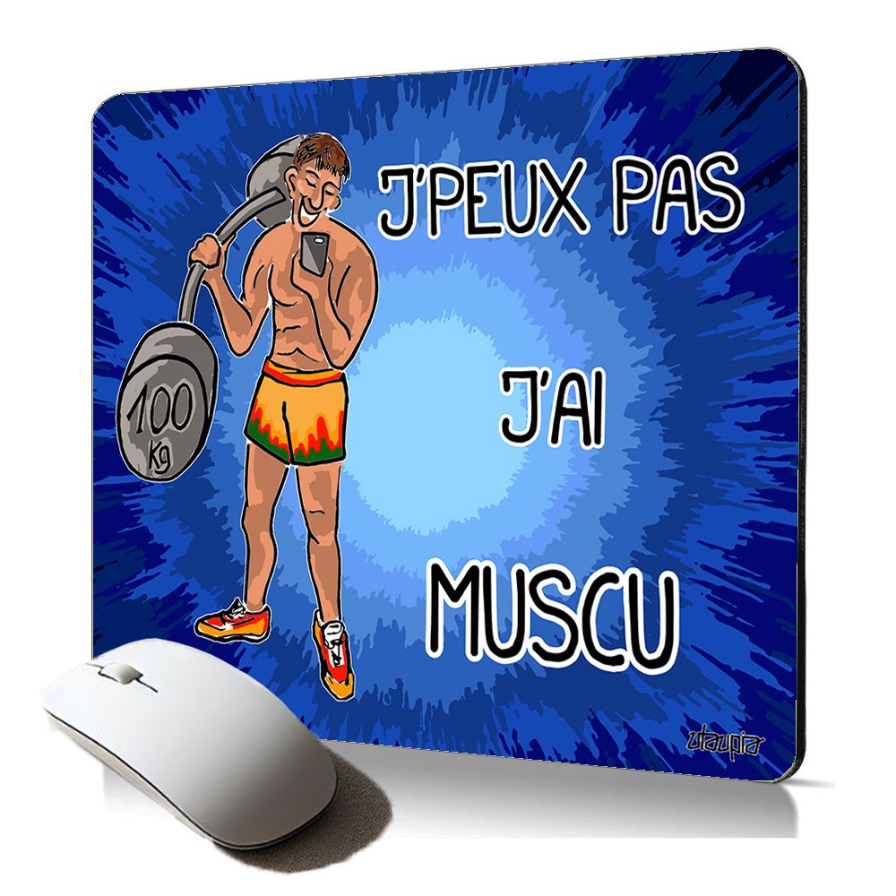 Utaupia Soft and Flexible Mousepad - Humoristic Crossfit Design