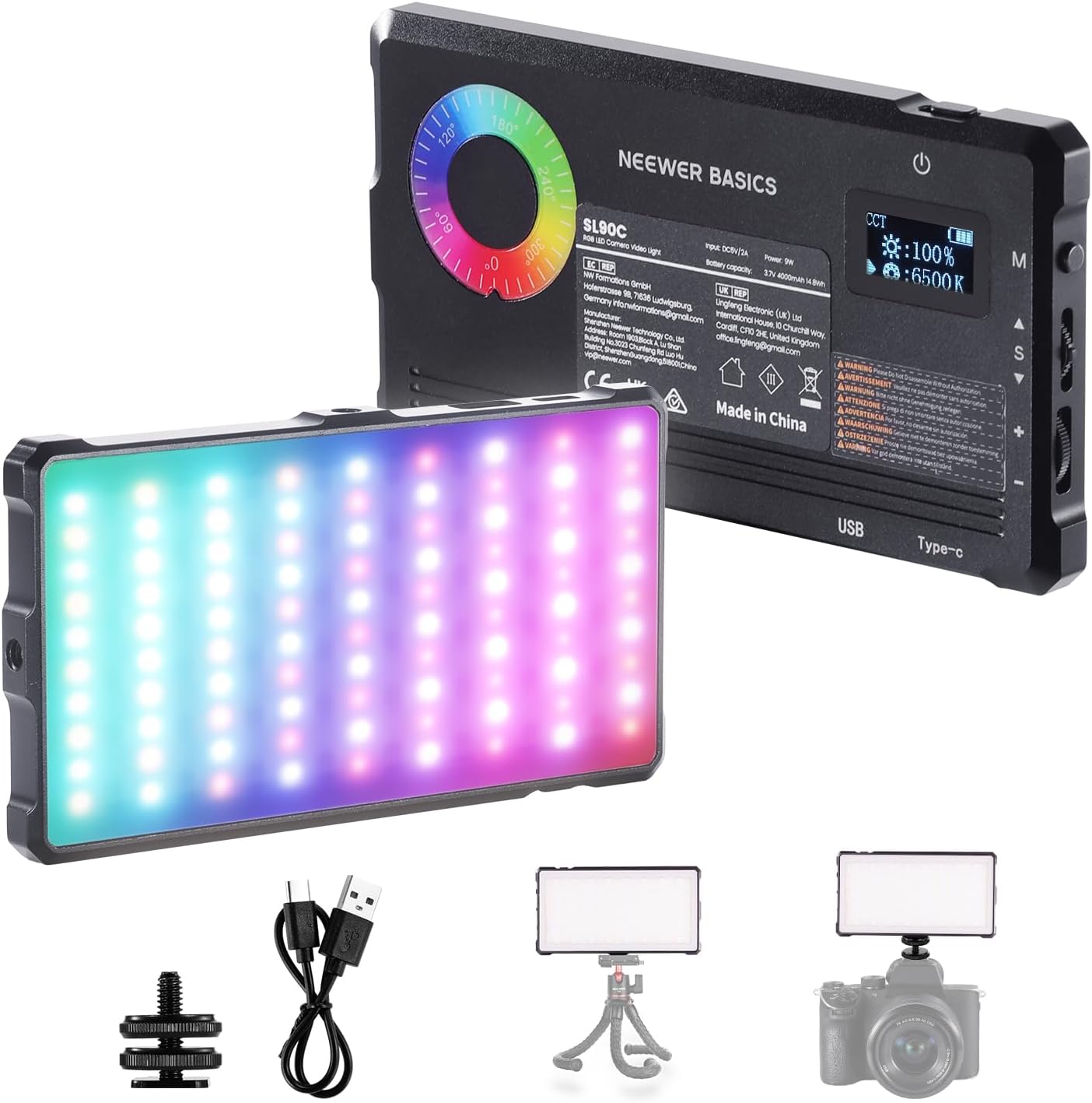 Neewer Basics RGB Video Light 8W