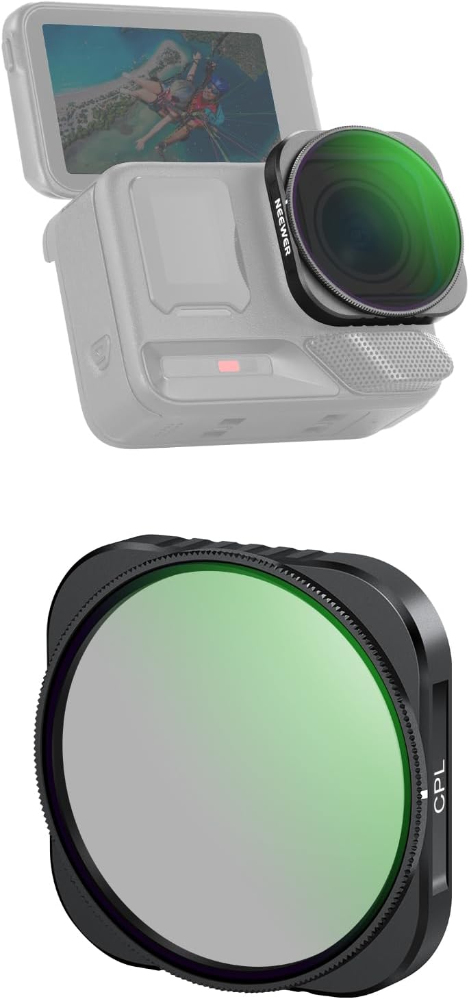 Neewer CPL Filter for Insta360 Ace Pro and Ace Pro 2 - Multi-Layer Optical HD Clip-On Filter (FL-C19)