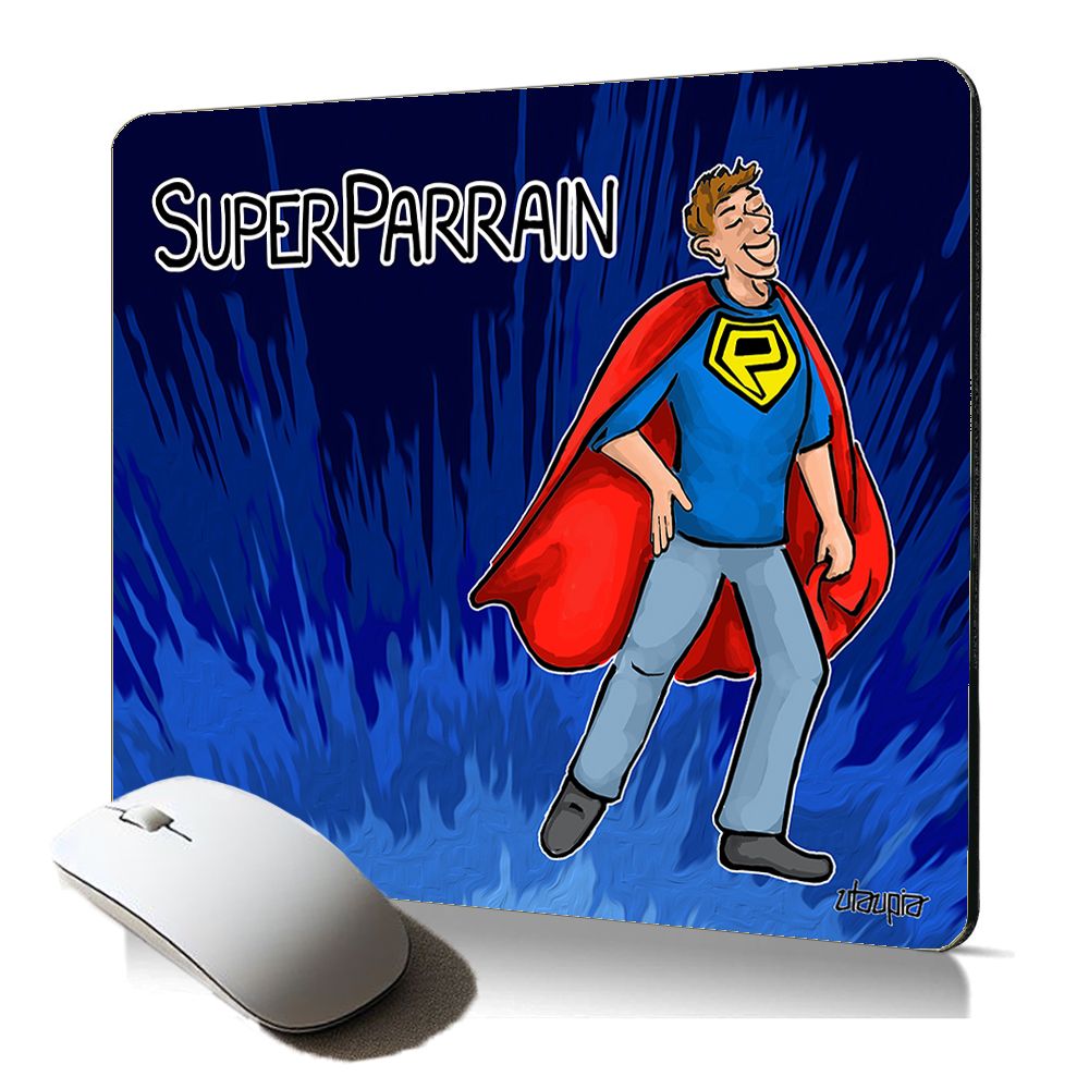 Tapis de souris souple Utaupia - Héros de bandes dessinées, ergonomique et stable