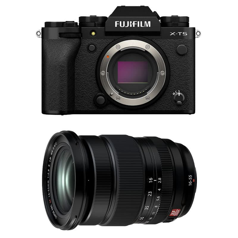 Fujifilm X-T5 Black + XF 16-55mm f/2.8 LM WR II 3-Year Warranty