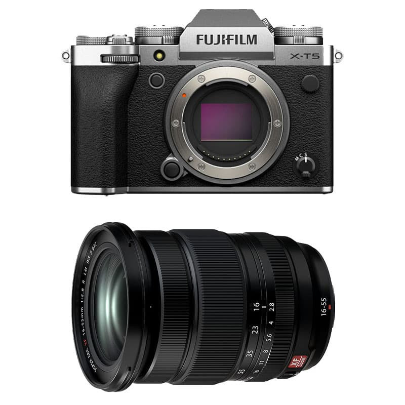 Fujifilm X-T5 Silver + XF 16-55mm f/2.8 LM WR II 3-Year Warranty