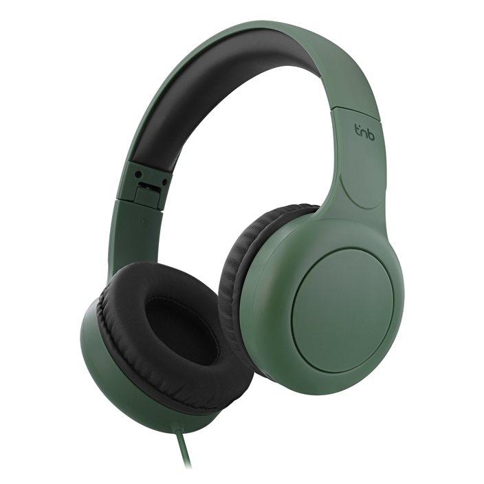 TNB Tonality - USB-C Wired Headphones - Sage Green, Smoke Black