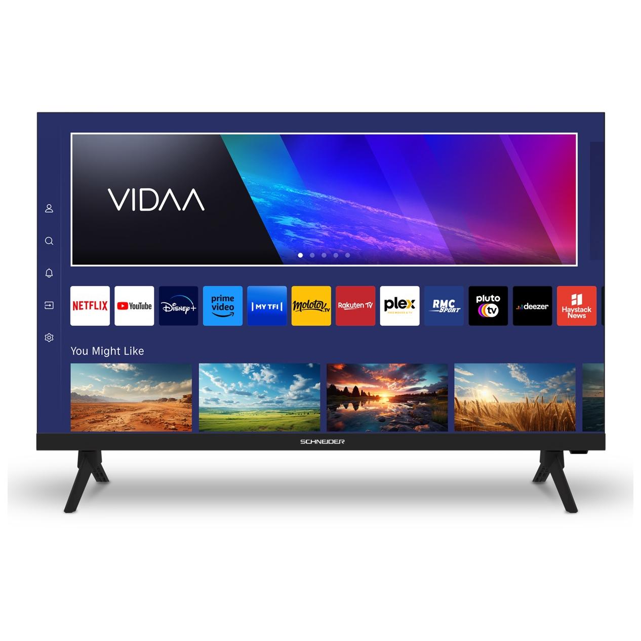 Schneider Consumer 24-inch HD+ Smart TV, WiFi, Black (180 cd/m²)